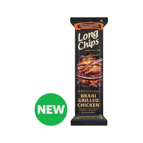 Long Chips Braai Grilled Chicken Limited Edition Mashed Potato Snack 75g