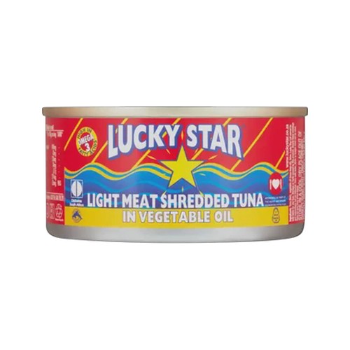 lucky star light meat shredded tuna in vegetable oil 170g