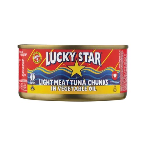 lucky star light meat tuna chunks in vegetable oil 170g