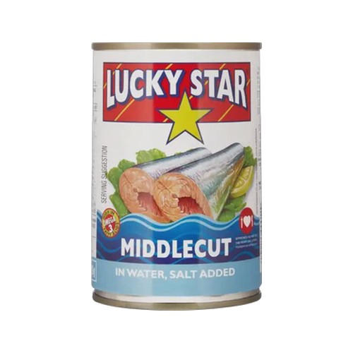 lucky star middlecut in water salt added 425g