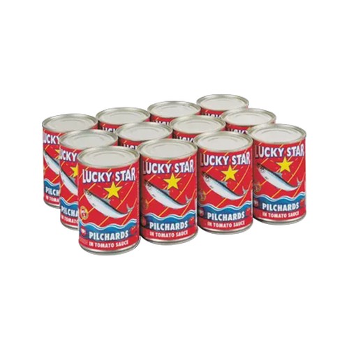 lucky star pilchards in tomato sauce 12 x 400g