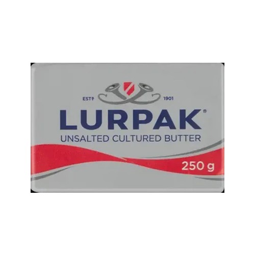 Lurpak Unsalted Cultured Butter 250g