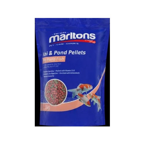 Marltons Koi & Pond Pellets Fish Food 1kg