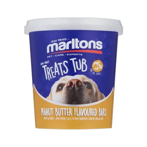 marltons peanut butter flavoured semi-moist dog bars 500g