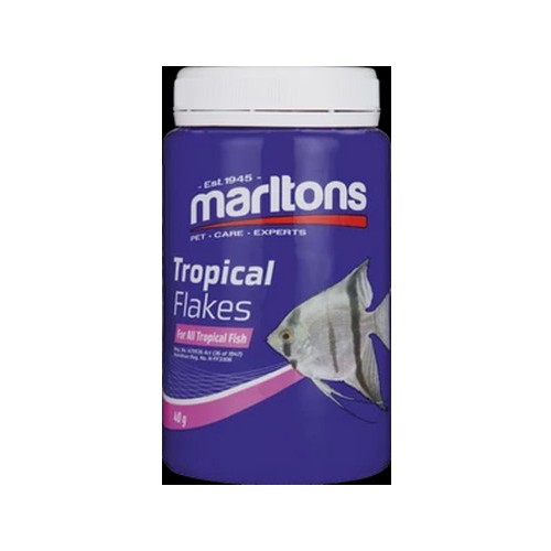Marltons Tropical Flakes Fish Food 40g