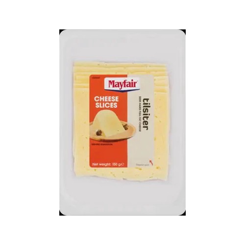 mayfair full fat semi hard tilsiter cheese slices 150g