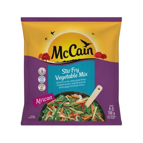 mccain african stir fry vegetable mix 700g