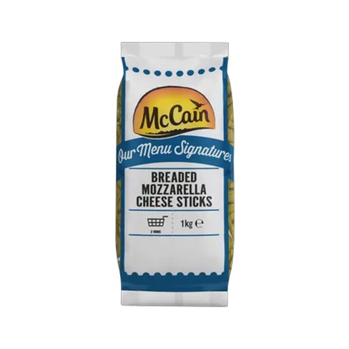 mccain frozen breaded mozzarella cheese sticks 1kg