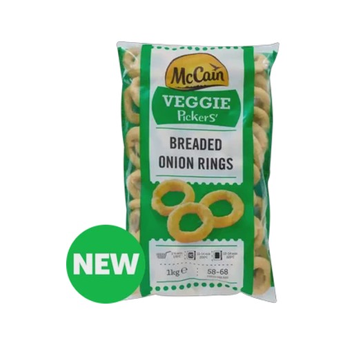 mccain frozen breaded onion rings 1kg