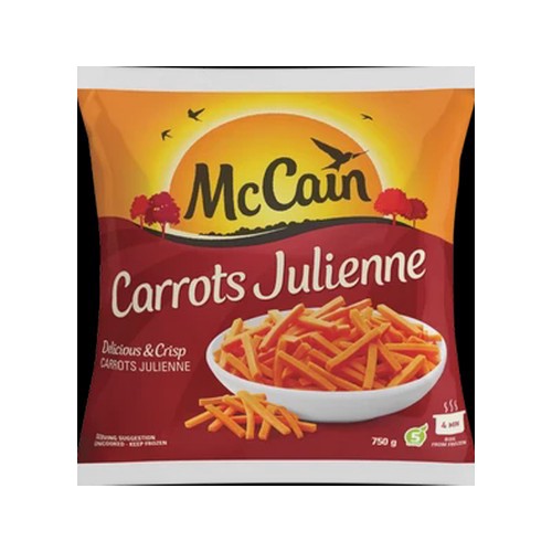 McCain Frozen Carrots Julienne 750g