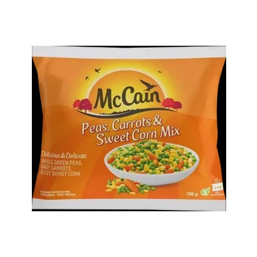 McCain Frozen Peas, Carrots & Sweet Corn Mix 750g
