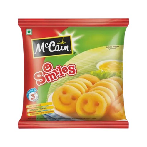 mccain frozen smiles crispy happy potatoes 415g
