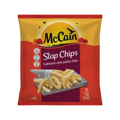 mccain traditional style frozen slap chips 1kg