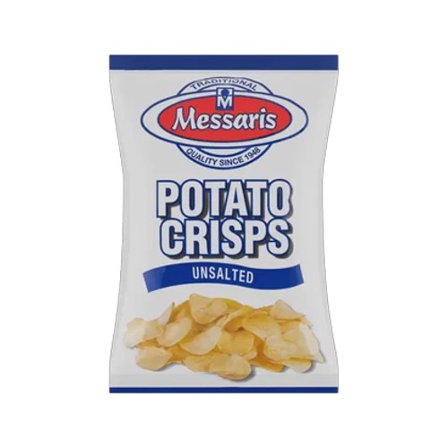 messaris unsalted chips 125g
