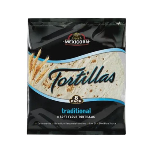 mexicorn traditional soft flour tortillas 8 pack