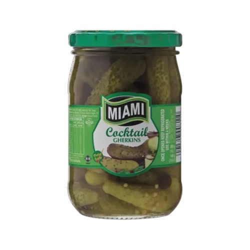 miami cocktail gherkins 265g