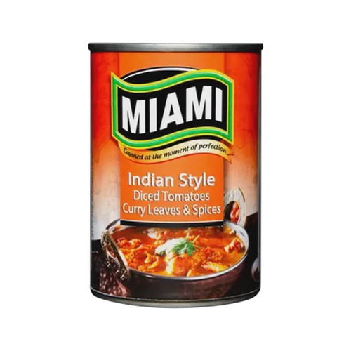 miami indian style diced tomatoes 410g