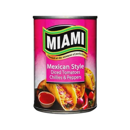 miami mexican style diced tomatoes 410g