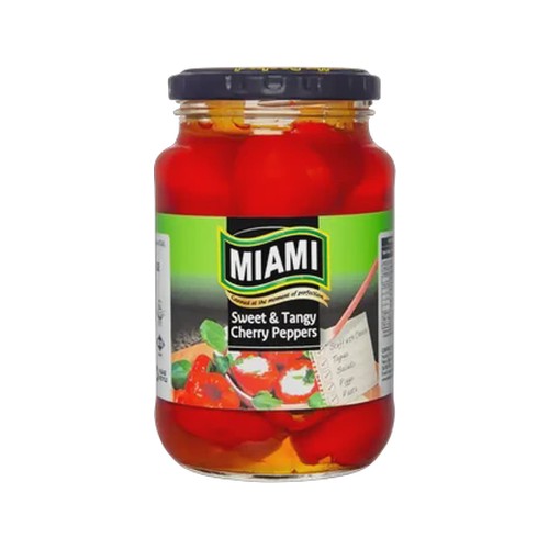 miami sweet & tangy cherry peppers 400g