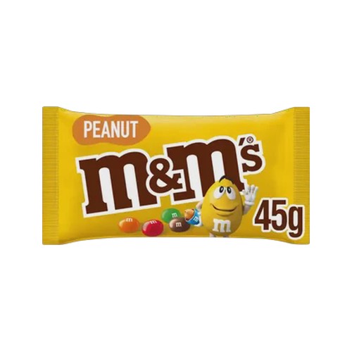 m&ms chocolate peanut sweets 45g