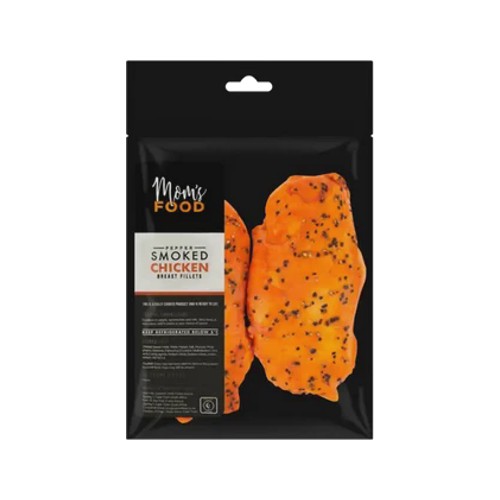 moms food pepper smoked chicken breast fillets 100g - 300g