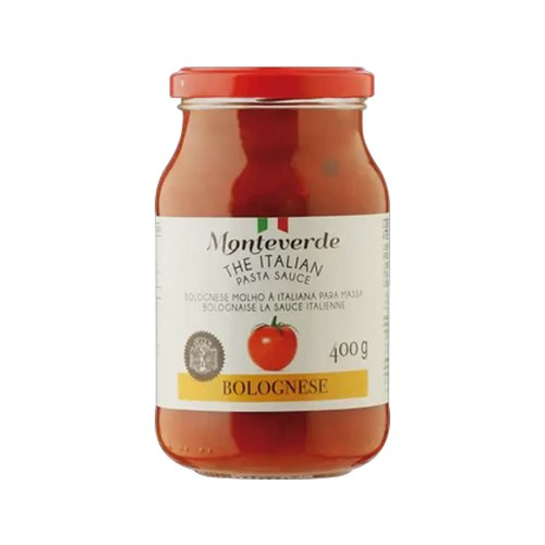 monteverde bolognese pasta sauce 400g