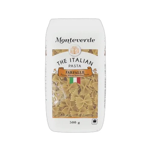 monteverde the italian pasta farfalle 500g