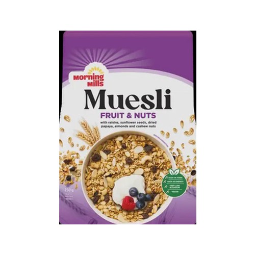 morning mills fruit & nuts muesli 750g