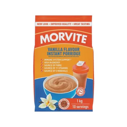 morvite vanilla flavour original instant porridge 1kg
