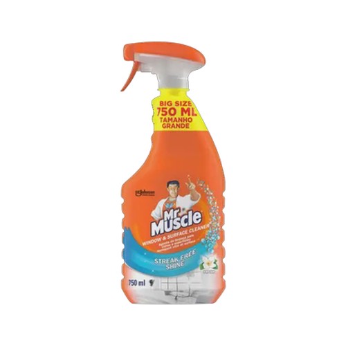mr muscle streak free shine window & surface cleaner 750ml