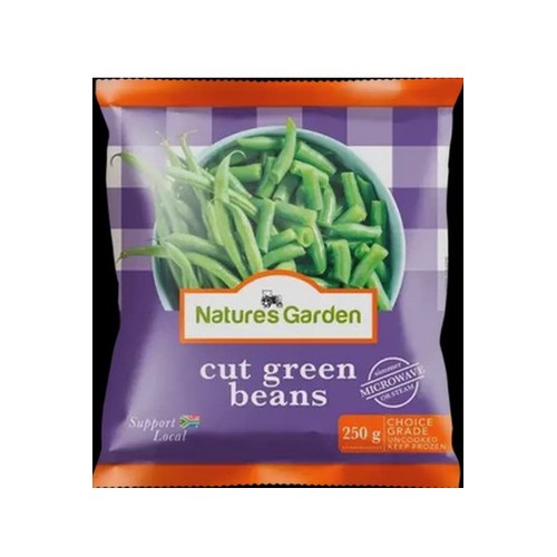 Nature's Garden Frozen Cut Green Beans 250g