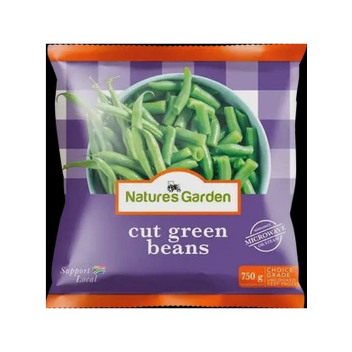 Nature's Garden Frozen Cut Green Beans 750g