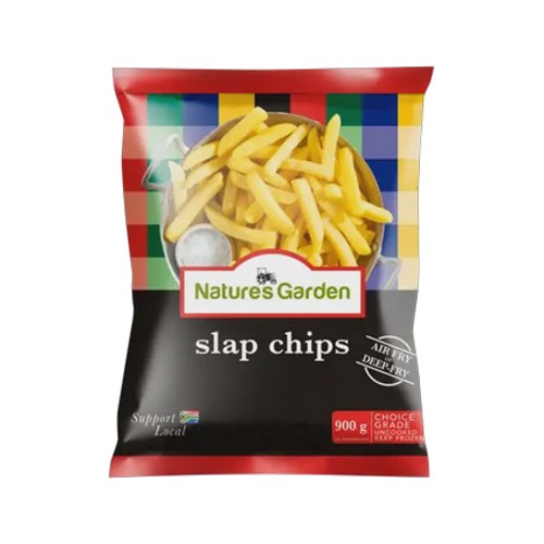 natures garden frozen slap chips 900g