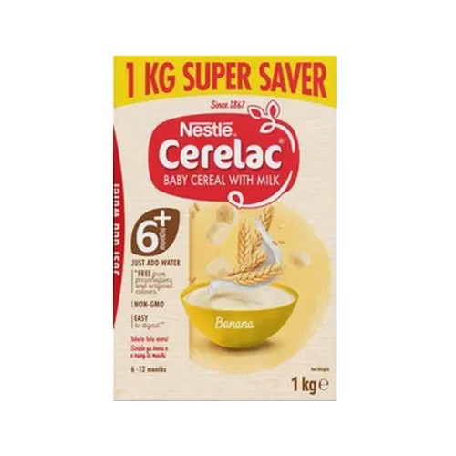 nestle cerelac banana baby cereal with milk 1kg
