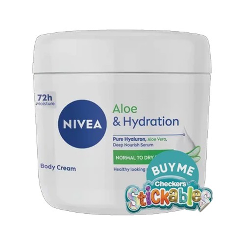 nivea aloe & hydration body cream 400ml