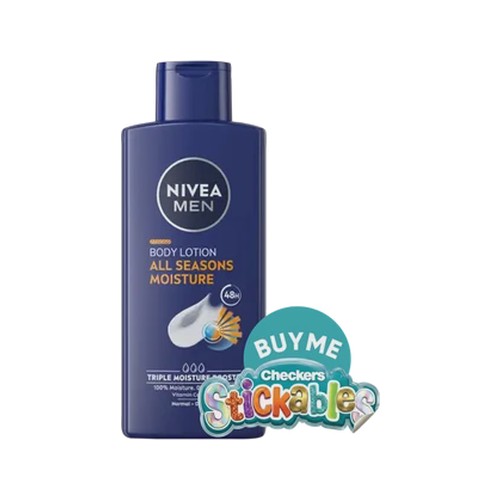 nivea men all seasons moisture body lotion 400ml
