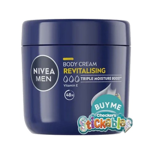 nivea men revitalising body cream 400ml