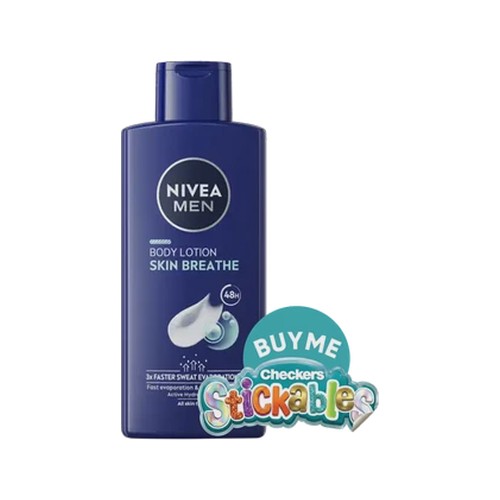 nivea men skin breathe body lotion 400ml