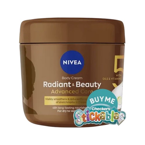nivea radiant & beauty advanced care body cream 400ml