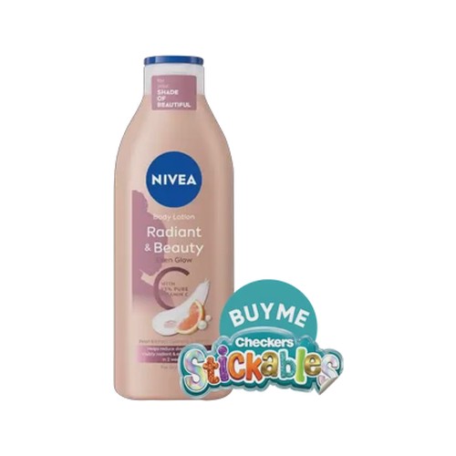 nivea radiant & beauty even glow body lotion 400ml