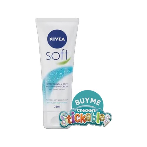 nivea soft hand & body lotion 75ml