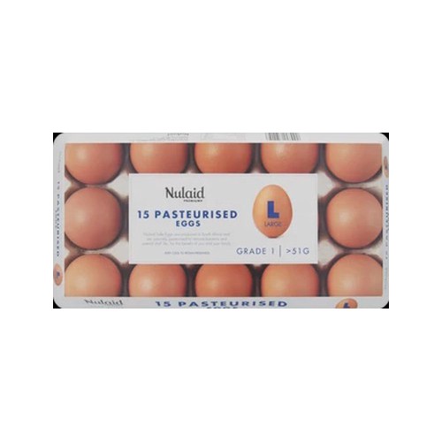 Nulaid Large Pasteurized Eggs 15 Pack
