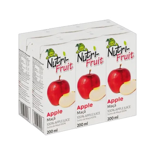 nutri-fruit 100 apple juice 6 x 200ml