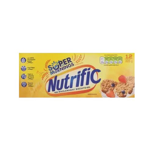 Nutrific Wholewheat Biscuits Cereal 225g