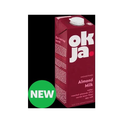 okja unsweetened almond milk 1l