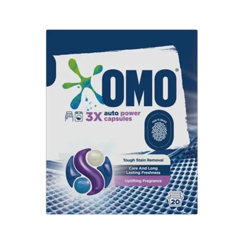 omo auto 3x power capsules 20 x 21ml