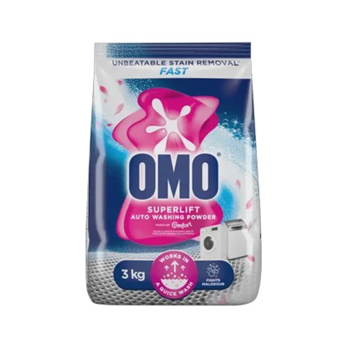 omo superlift auto washing powder with touch of comfort 3kg