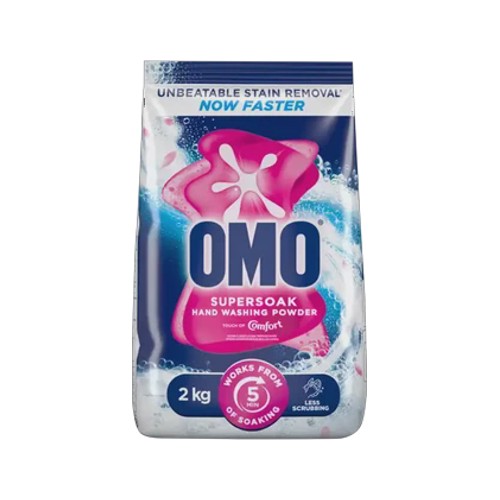 omo supersoak hand washing powder touch of comfort 2kg