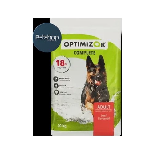 Optimizor Complete Beef Flavoured All Adult Dry Dog Food 20kg