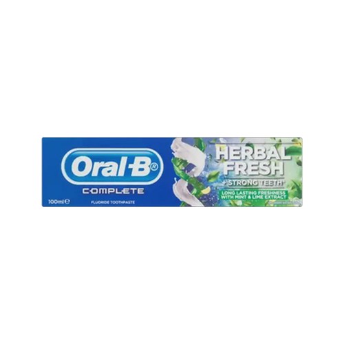 oral-b complete herbal fresh fluoride toothpaste 100ml